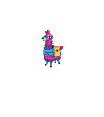 Fortnite LLama - Tricou gamer cu lama model albastru jeanși pe tricou