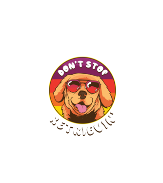 'Don''t stop Retrievin''' model negru pe tricou