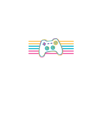 Gamer Controler Retro model negru pe tricou