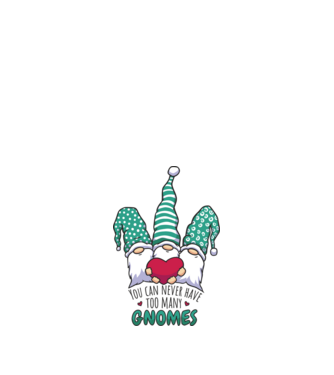 You can never have too many Gnomes model alb pe tricou