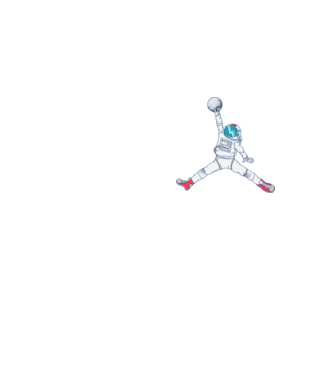 Air Astronaut tricou astronaut model galben neon pe tricou