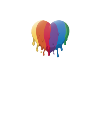 LGBTQ Inimă model mov pe tricou