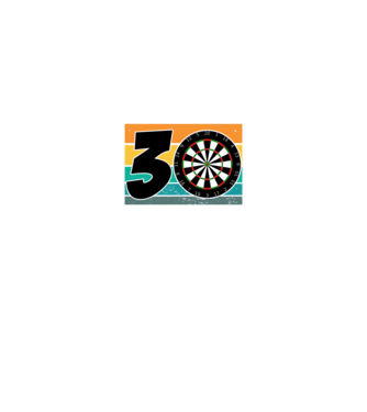 'I''m not 30 I''m double 15 darts birthday' model negru pe tricou