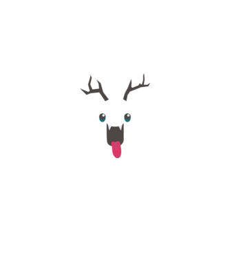 Funny Deer model mentă pe tricou
