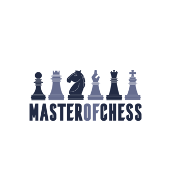Master of Chess model alb/roșu pe tricou