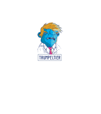 Trumpeltier monstru Trump model alb pe tricou