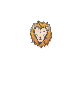 Lion head Horoscope model roz pe tricou