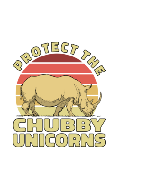 Protejați Unicornii - Rinocerii plinuți model negru pe tricou