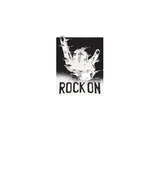 Rock On model roz pe tricou