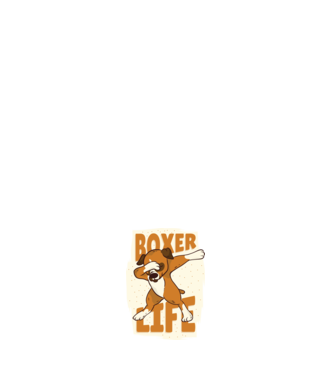 Boxer Life DAB model alb pe tricou