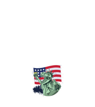 Ziua Independenței americane 4 iulie T-rex model negru pe tricou