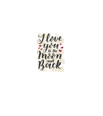'I love you to the moon and back tricou drăguț Valentine''s Day' model gri pe tricou