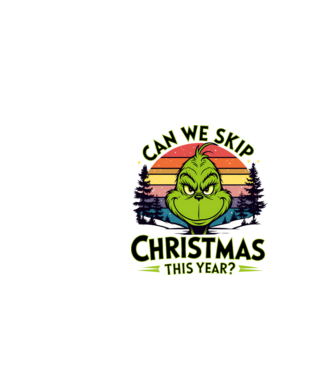 Can we skip christmas this year model alb pe tricou