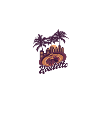 Casino Roulette model negru pe tricou