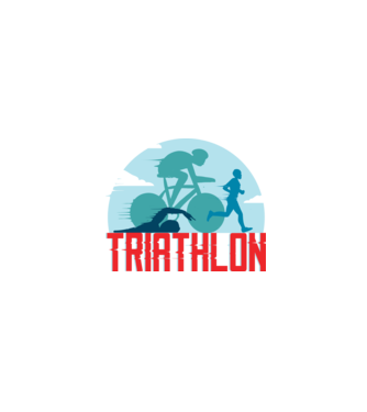 Triatlon Sport model turcoaz pe tricou