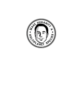 Make humanity a Multiplanet species Elon Musk model alb pe tricou