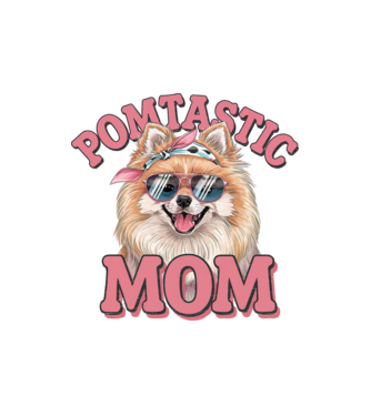 Pomtastic Mom model nisipiu pe tricou