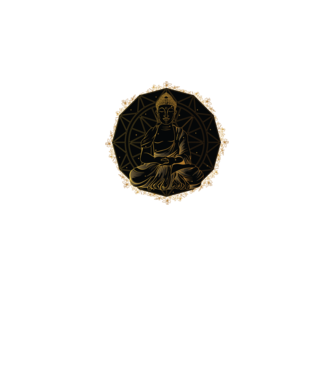 Buddha Mandala model negru pe tricou
