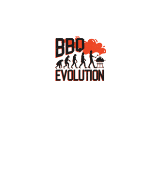 BBQ Evoluție Grătar model alb pe tricou