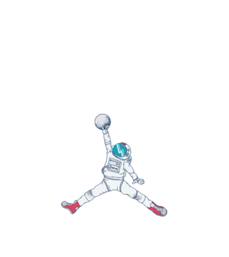 Air Astronaut tricou astronaut model roșu pe tricou
