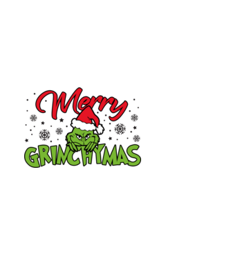 Merry Grinchymas - Grinch model negru pe tricou
