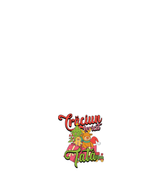 CRĂCIUN FERICIT TATĂ model negru pe tricou