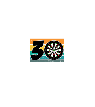'I''m not 30 I''m double 15 darts birthday' model negru pe tricou