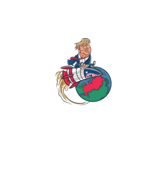 Trump bombă model gri pe tricou
