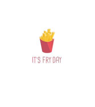 'It''s Fry Day' model negru pe tricou