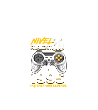 Nivel Finalizat 30 1995 model negru pe tricou
