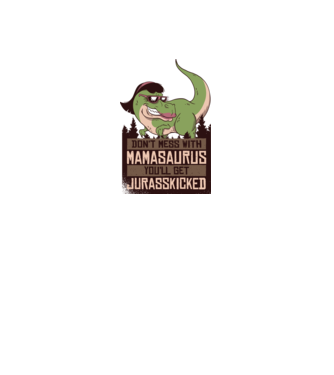 Mamasaurus tricou cu dinozaur model nisipiu pe tricou