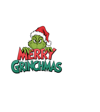 Merry Grinchmas model negru pe tricou