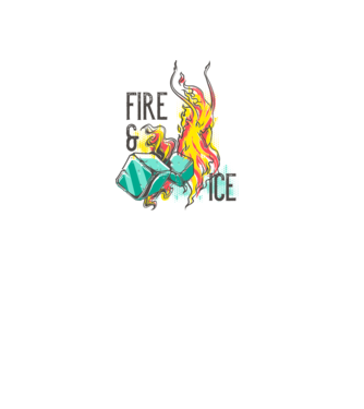Fire and Ice model gri pe tricou