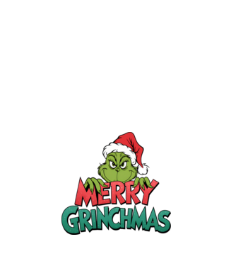 Merry Grinchmas model alb pe tricou