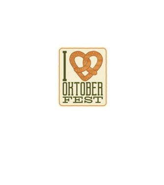 I Love Oktoberfest model albastru jeanși pe tricou