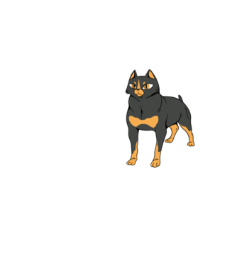 Rottweiler pisică model galben neon pe tricou