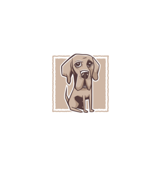 Câine Mastiff german model alb pe tricou
