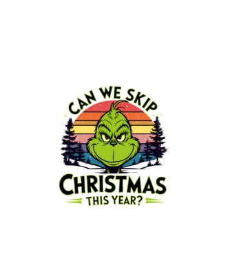 Can we skip christmas this year model alb pe tricou