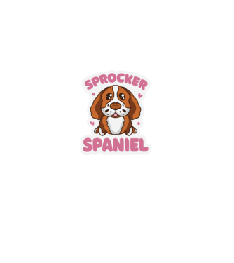 Sprocker Spaniel model negru pe tricou