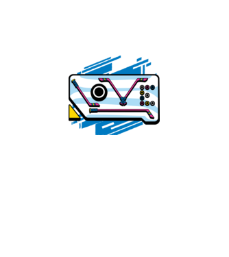 Love Hockey model alb pe tricou