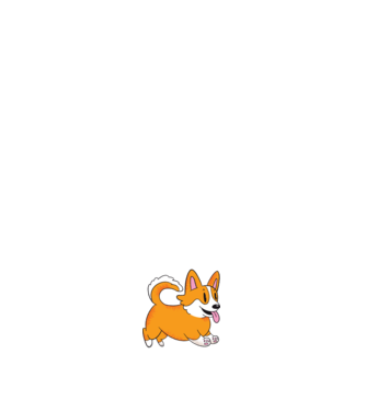 Tată de Corgi model alb pe tricou