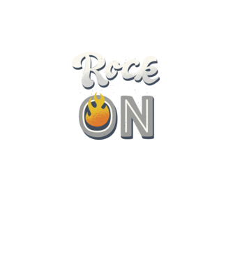 Rock On model negru pe tricou
