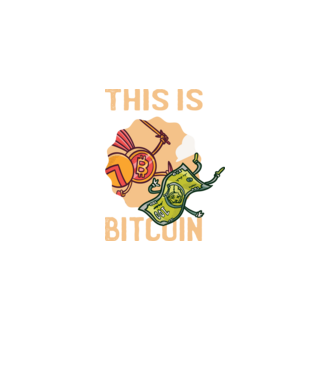 This is Bitcoin model negru pe tricou