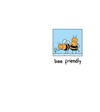 Bee friendly model galben neon pe tricou
