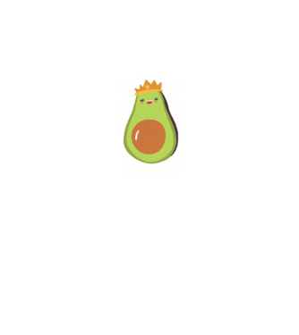 Avocado Queen Regina Avocado model albastru închis pe tricou