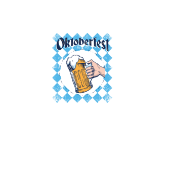 Tricou cu bere Oktoberfest model albastru regal pe tricou