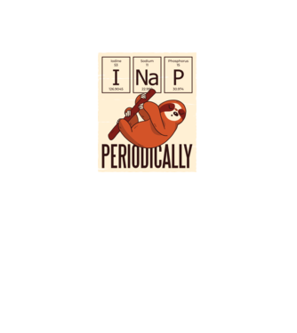 I NaP Periodic tricou leneș model negru pe tricou