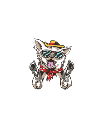 Pew Pew Pew Madafakas Chivava model alb pe tricou