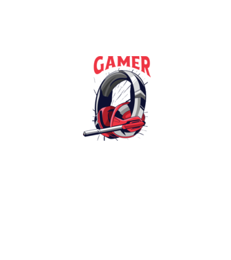 Căști Gamer model alb pe tricou