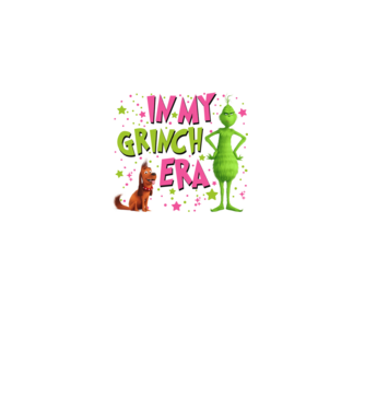 In my Grinch era model negru pe tricou